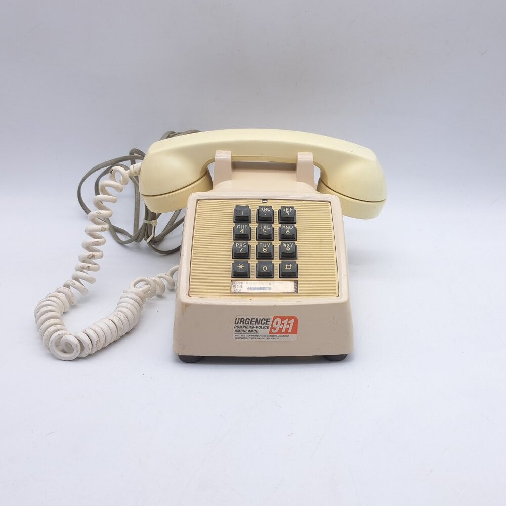 Vintage Push Button Phone by Northern Telecom QSQM2500AX